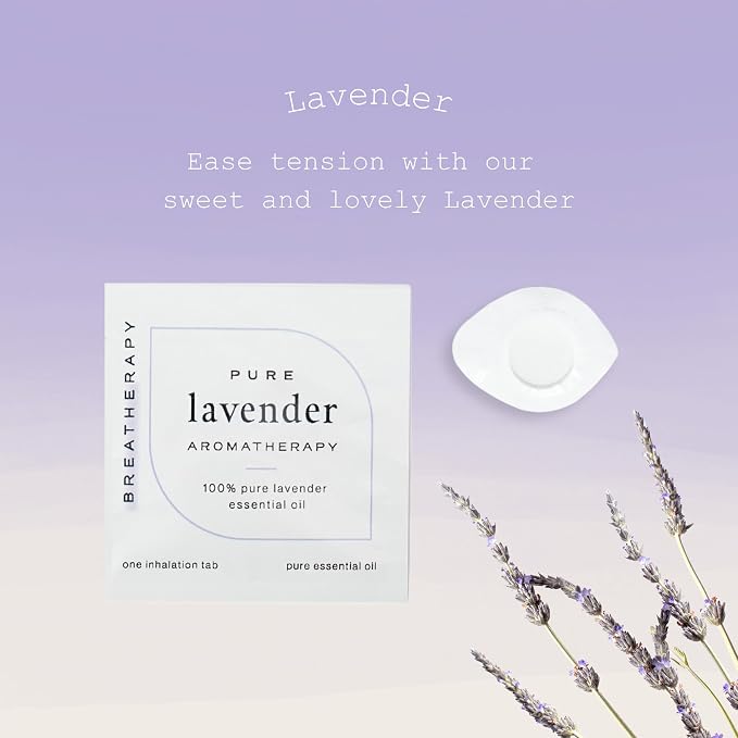 Aroma Patches - Lavender - Pure Essential Oil Patch for Aromatherapy - Help for Stress, Sleep and Headache