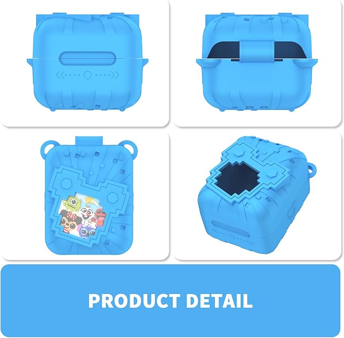 Soft Silicone Case for Bitzee Disney Interactive Toy Digital Pet, Shockproof and Protective Carrying Case for Bitzee Disney Virtual Electronic Pets with Lanyard (Blue)