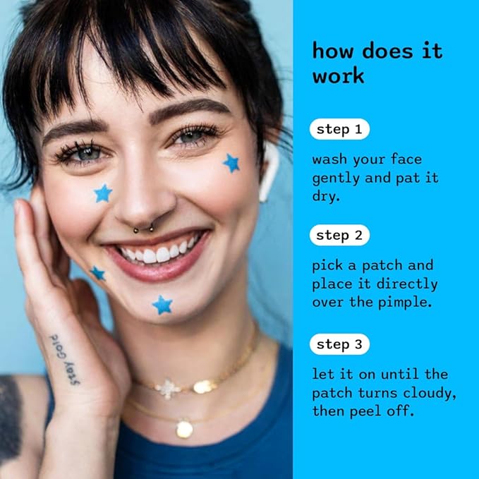 Pimple Patch Color Paper Boxes (72 Count) (Blue)