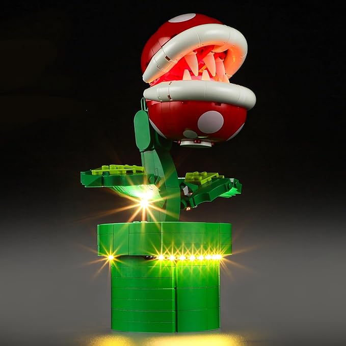 LED Light Kit for Lego 71426 Piranha Plant Set, Compatible with Lego 71426 Building Blocks Model(Not Include Blocks Set)
