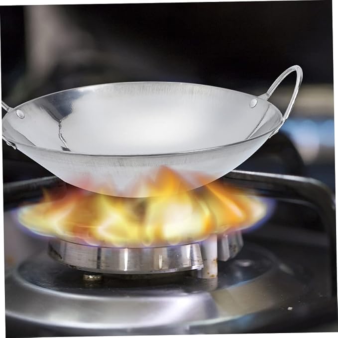 BESPORTBLE 2pcs Stainless Steel Stir-fry Pans Removable Handle Cookware Korean Pot Ramen Pot Easy Clean Kitchen Cooking Tool