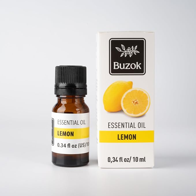 Lemon Essential Oil – Fresh Citrus Aroma Oil for Diffusers, Aromatherapy & Home Fragrance – Bright Lemon Peel Scent – 0.34 fl oz (10 ml)