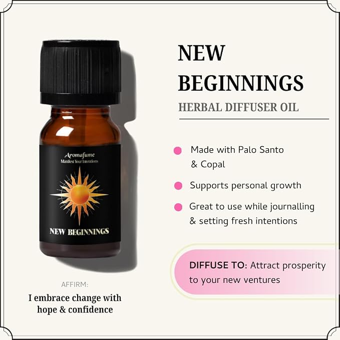 New Beginnings, Good Luck & Open Road Oils | 3 x 10 ml | Ideal for New Opportunities, Brighter Future etc| Manifestation & Mindfulness
