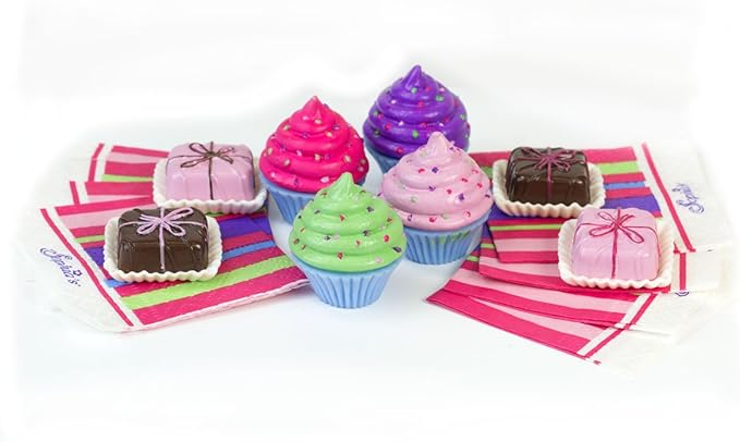 Sophia's 27 Piece Sweet Treats & Soda Fountain Accessories Set with Pretend Drinks and Realistic Desserts for 18" Dolls, Multicolor