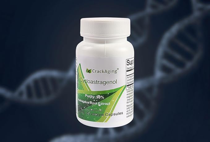 Crackaging Cycloastragenol 98% 25mg 30caps Telomerase Strength Longevity Supplement
