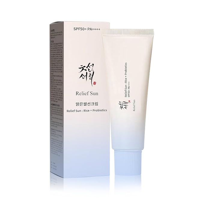 Korean Organic Sunscreen SPF50,Skin Care Solution,Rice and Probiotics | PA++++ Riceand Probiotics | Korean Skin Care Solution for All Skin TypesNourishing Skin Protection and UV Def