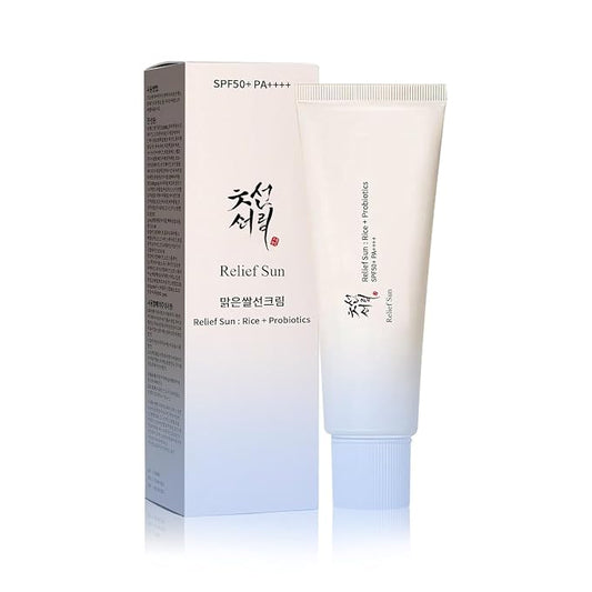 Korean Organic Sunscreen SPF50,Skin Care Solution,Rice and Probiotics | PA++++ Riceand Probiotics | Korean Skin Care Solution for All Skin TypesNourishing Skin Protection and UV Def