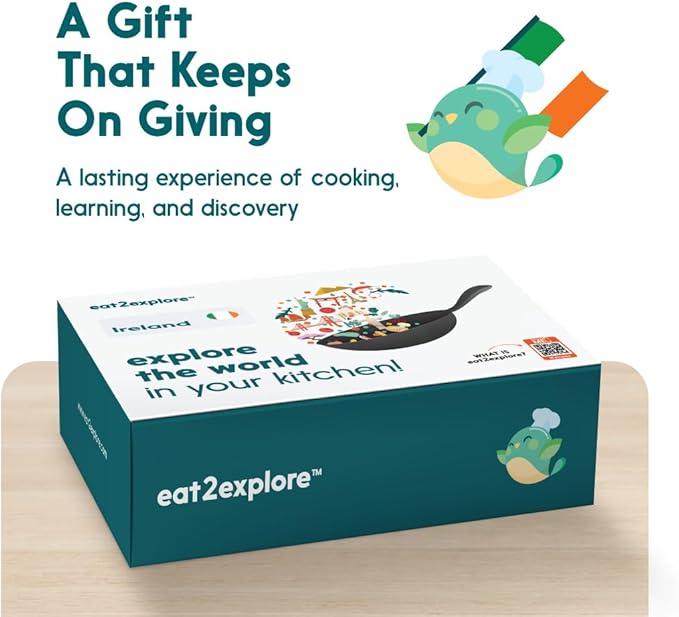 Cooking Kits for Kids - Interactive & Educational Real Kids Cooking Kit with 3 Recipe Cards - (Ireland Edition)