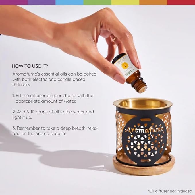 Heart Chakra, Crown Chakra, Throat Chakra Essential Oil Diffuser Blends by Aromafume | 3 x 10ml/0.33 fl oz| Aromatherapy Oils for Chakra Balance | Chakra Incense for Meditation, Yoga, Reiki