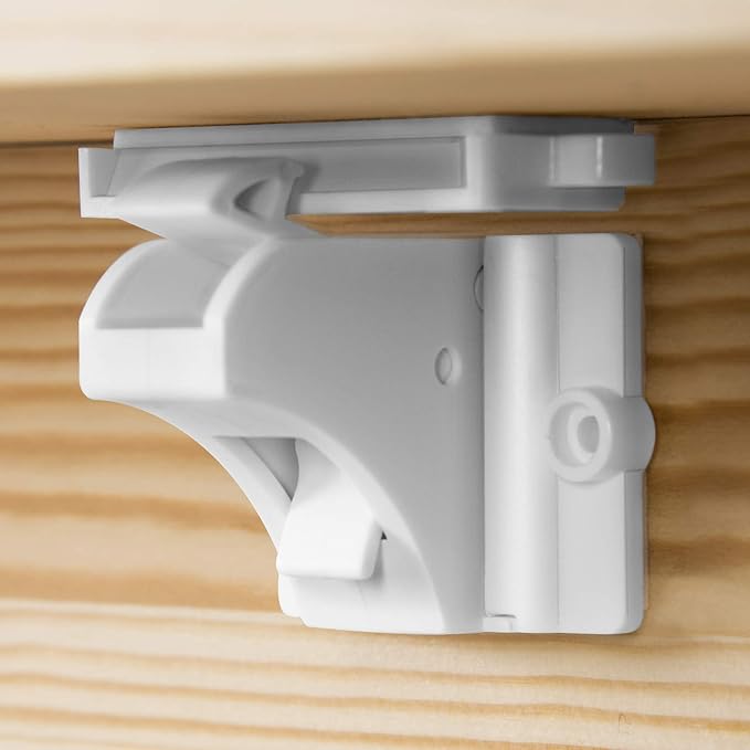 Vmaisi Adhesive Magnetic Cabinet Locks (12 Locks and 2 Keys) | Keeps dangerous things away from kids