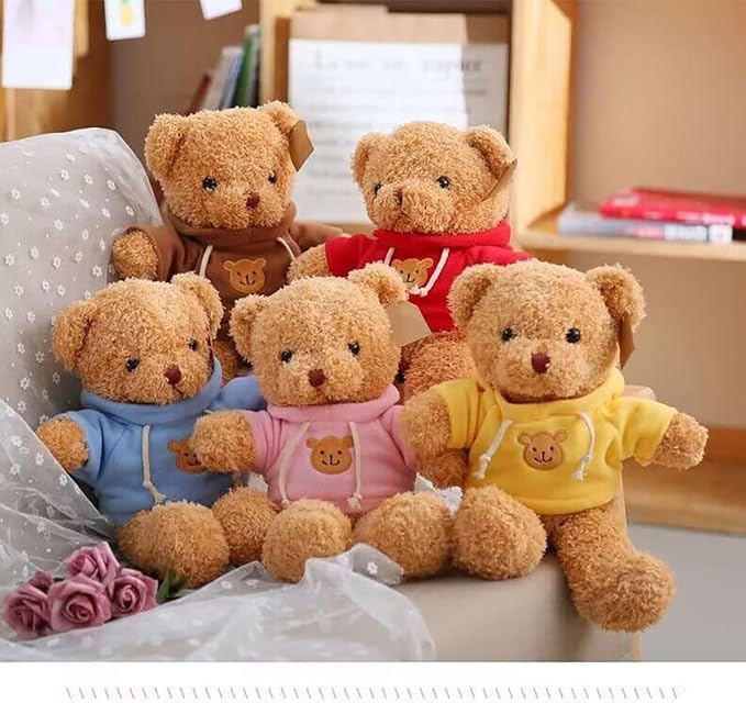 Teddy Bear Stuffed Animal Cute Teddy Bears Plush Toy 11.8 inch for Girls Boys Christmas Valentine's Day (Blue Bear)