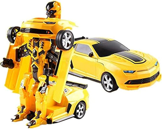 Surpass Remote Controlled Transformation Robot Shape-shift Action Figure, Remote Control Action Figure Model Car Toy for Kids, 1:14 Proportion Bumblebee (1:14 Proportion Big Size)