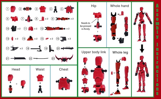 Poseable Action Figure Set, Model 13 Collectible Toy Figure, Multi-Jointed Movable, Gift Box Packaging, Great for Kids, Adults, Collectors, Birthday (White)
