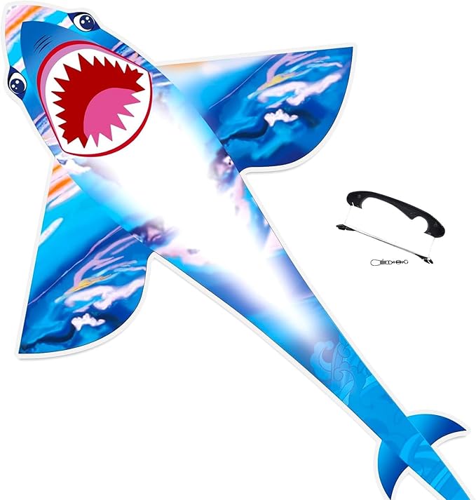Kites for Kids and Adults, Easy to Fly for Beach, Single Line Kite Set for Beginners