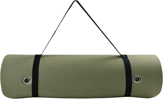 TONE Fitness Hanging Yoga Mat, Pilates Mat, Exercise Mat for Home Workouts with Carry Strap | V Pattern | Multiple Colors