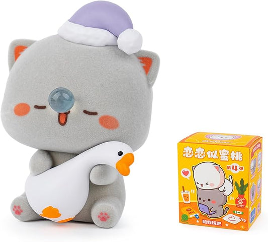 BEEMAI Mitao Cat Love is Like A Peach Series 1PC Blind Box Random Design Cute Figures Collectible Toys Birthday Gifts