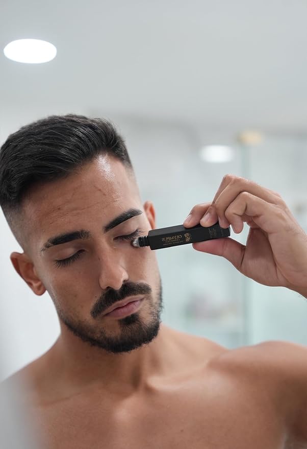 OLYMPUS Eye Contour Roll-On for Men – Caffeine & Eyeseryl Technology – Reduces Under Eye Bags & Dark Circles – Cooling, Fast Absorbing – 10ml