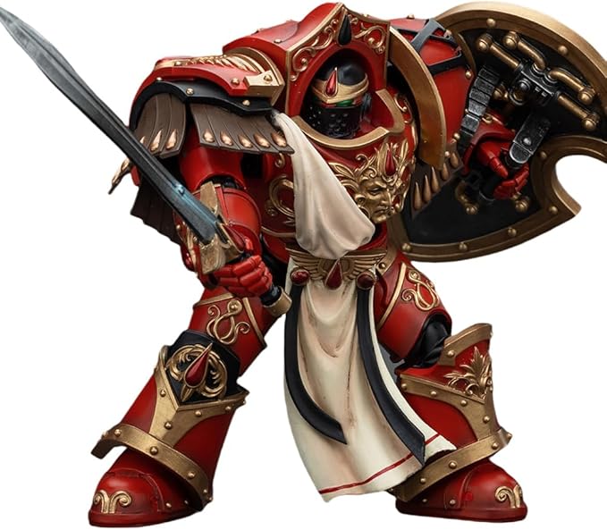 JOYTOY Warhammer The Horus Heresy 1/18 Action Figure Blood Angels Crimson Paladins Squad Crimson Paladin 3 Collection Model
