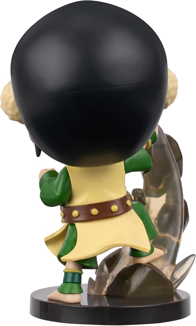 Jazwares Avatar: The Last Airbender Toph - 4-Inch Mini Figure in Kawaii Style in Dynamic Pose with Display Base