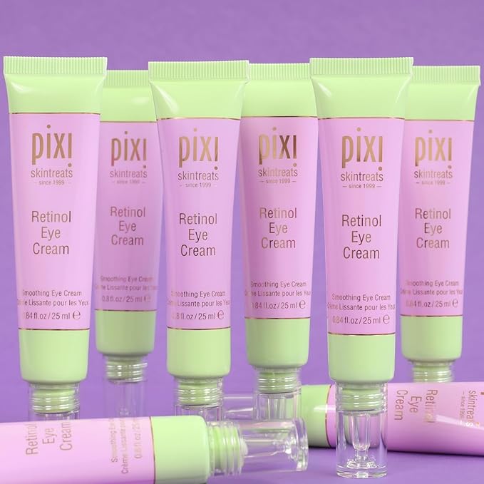 Pixi Beauty Retinol Eye Cream | Soothing Eye Cream | Retinol Helps Smooth & Refine Delicate Eye Area | Peptides Help Minimize Fine Lines | 0.84 fl oz/25ml