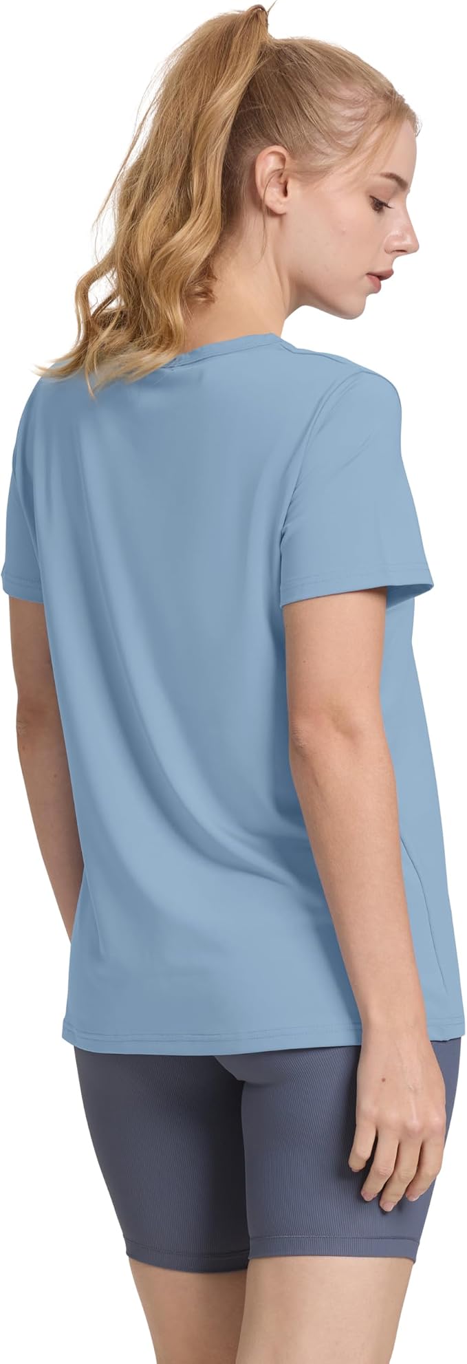 OFEEFAN Workout Tops for Women UPF 50+ Breathable Quick Dry Loose Fit T Shirt Outdoor Yoga Running Hiking Gym Tee Top