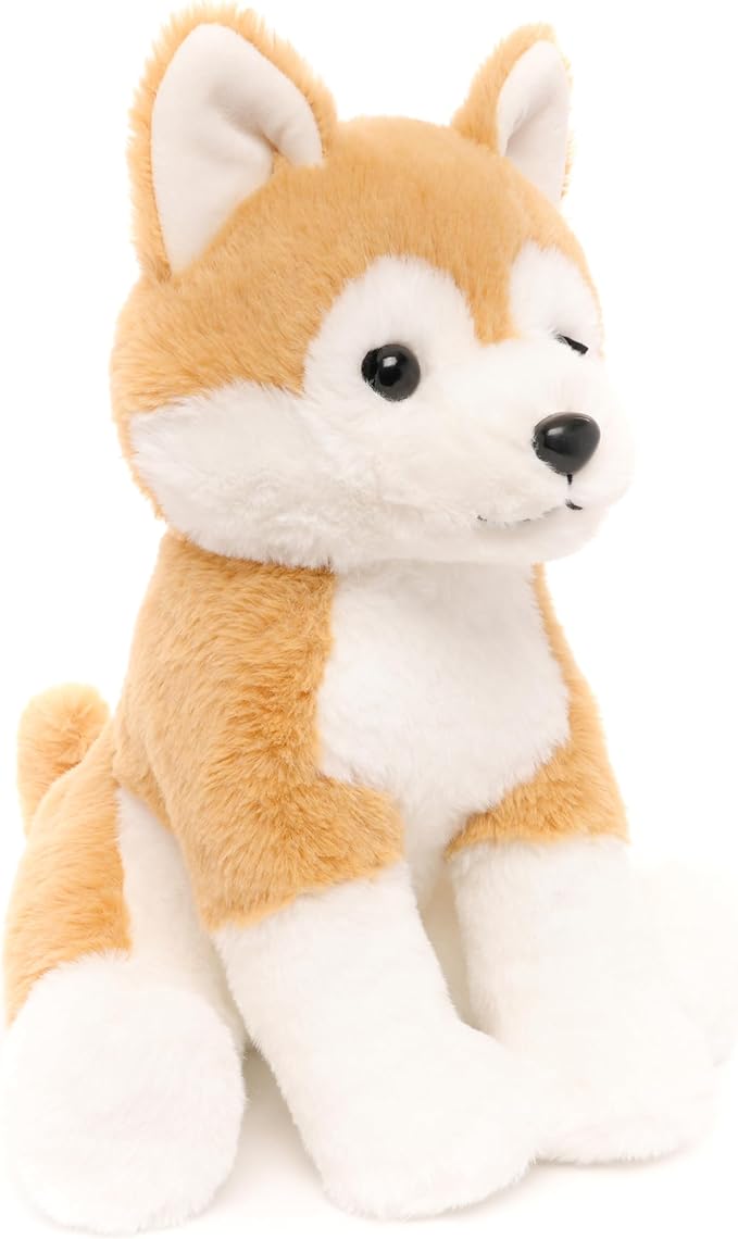Japanese Akita Shiba Plush Toy Stuffed Animal, Cute Soft and Cuddly, for All Age, 13"