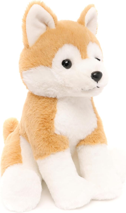 Japanese Akita Shiba Plush Toy Stuffed Animal, Cute Soft and Cuddly, for All Age, 13"