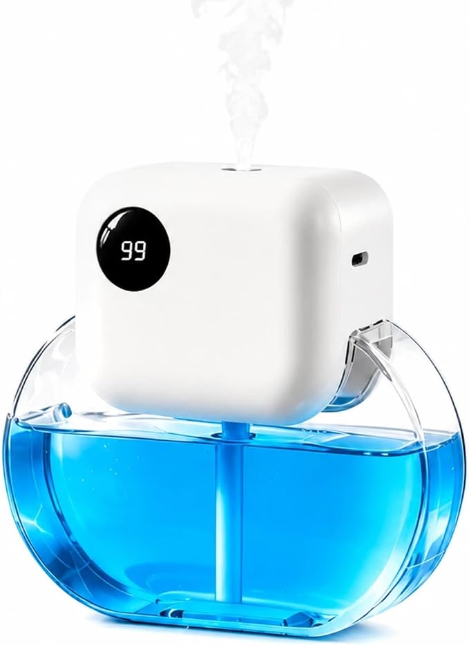 Aromatherapy Diffuser & Essential Oil Set - GloryAir 170ML Essential Oil Diffuser with 6 Adjustable Mist Levels, 90 Days Runtime, Quiet 35dB, 7-Color Lights Diffuser for Home(Ocean Citrus)