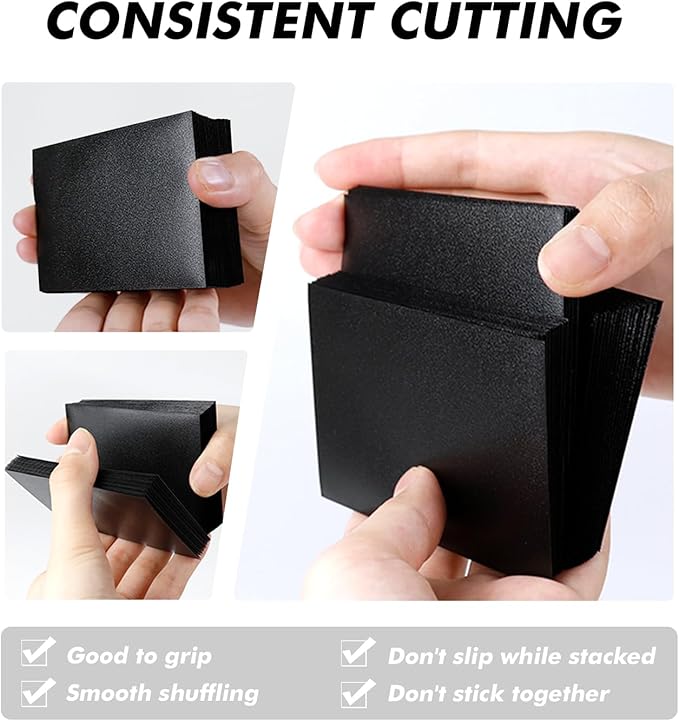 Black MTG Card Sleeves 300CT, Matte Textured Back Card Sleeve Deck Card Protectors, Standard Size Card Sleeves for MTG, Baseball Card, Sports Cards, Game Card