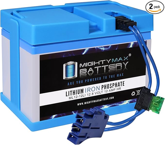 Mighty Max Battery 12V 12AH Lithium F2 Replacement Battery Compatible with Little Tikes H2 Toy Car