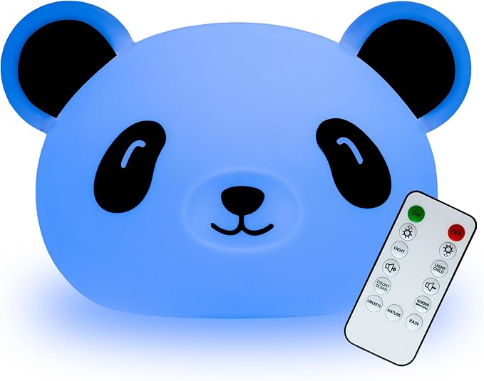 Presence The Meditating Panda, Guided Visual Meditation Tool for Practicing Mindfulness, 3 in 1 Breathing Light with Night Light and Noise Machine, 4-7-8 Breathing for Relaxation and Stress Relief