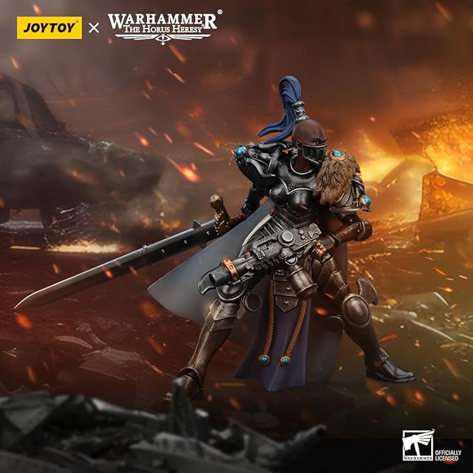 JoyToy Warhammer Horus Heresy Sisters of Silence Argent Lynx Vigilator Cadre Vigilator 2, 1:18 Scale 4.17in Action Figure Mecha Joy Toy Collection Model