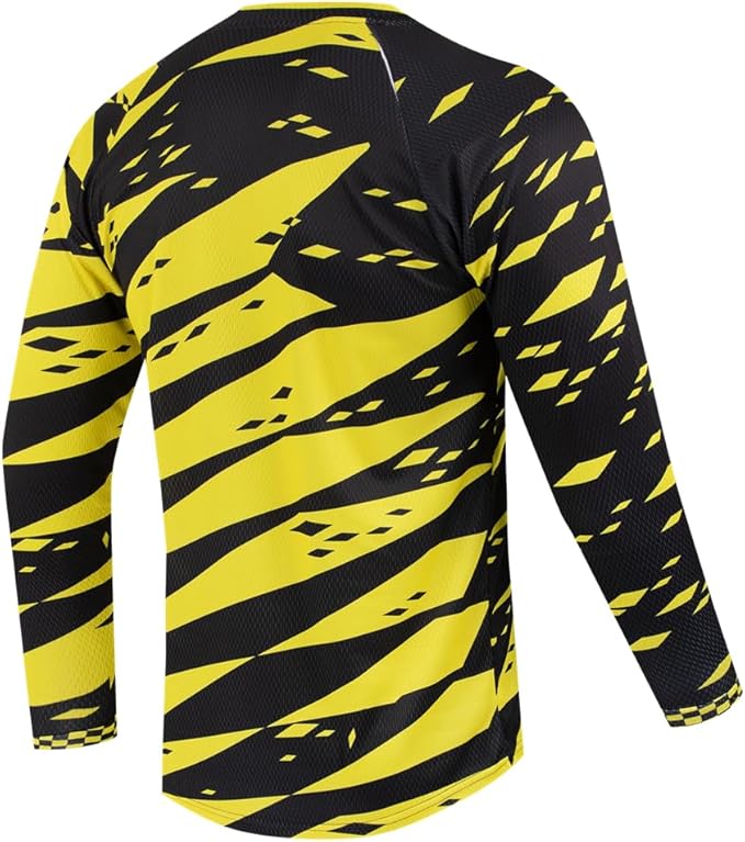 Youth Dirt Bike Jersey, Kids Mountain Bicycle Shirt Long Sleeve Powersports Children Downhill Jerseys for Big Kids
