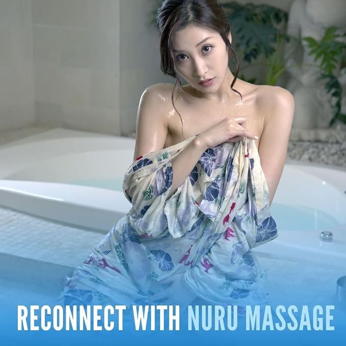 Nuru Massage Gel 33.8 fl oz Rectangle | Massage Oil Alternative | Organic Aloe Vera, Seaweed, Green Tea, Licorice & Vitamin B5 | Water Based | Paraben & Glycerin Free | Body-to-Body Formula