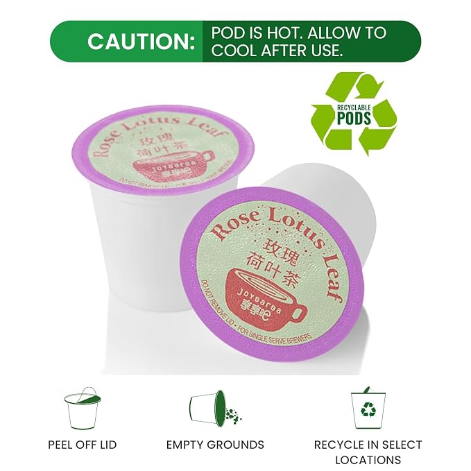 Eastsign Tea K Cups, 24-Count One Flavors K Cup Tea Pods Rose Lotus Leaf Tea, Gifts for Festival