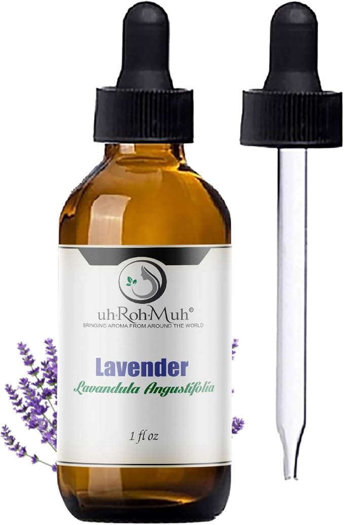 Organic Lavender Essential Oil - Steam Distilled Lavandula Angustifolia, Flower Oil, Premium Floral Aroma Middle Note Oil for Aromatherapy, Skincare, Haircare and DIY Cosmetic Formulations - 1 Fl oz