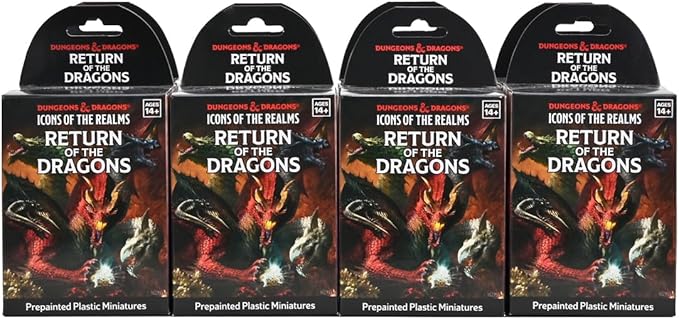 WizKids D&D Icons of The Realms: Return of The Dragons – 8 Ct. Booster Brick