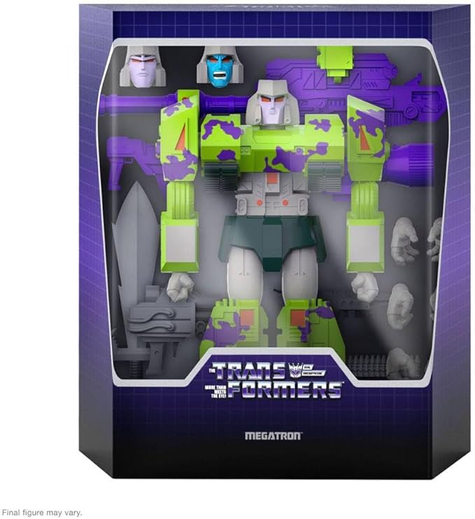 Super7 ULTIMATES! Transformers Megatron (G2 Comic) - 7" Transformers Action Figure with Accessories Classic Cartoon Collectibles and Retro Toys