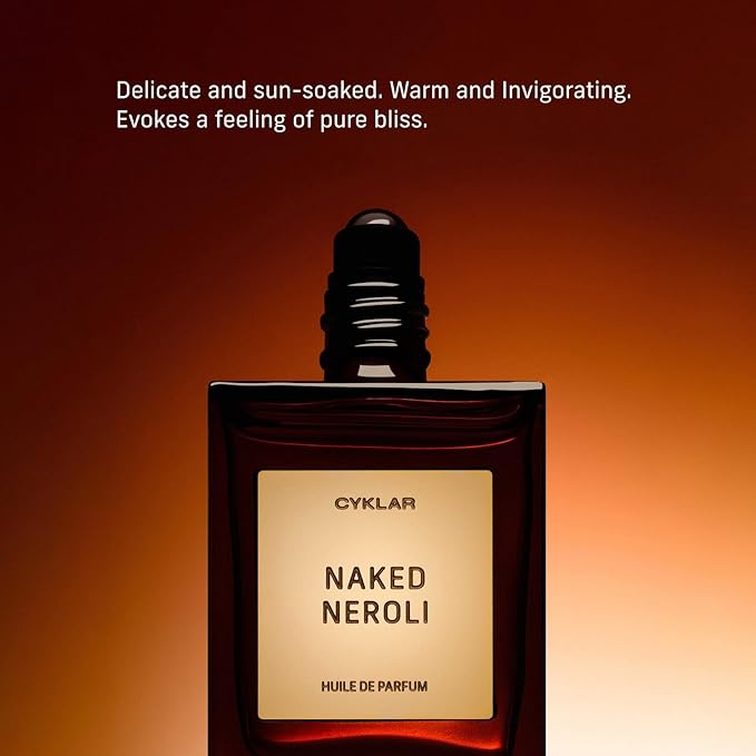 CYKLAR Perfume Oil for Skin – Naked Neroli Scent – Delicate & Sun-Soaked Perfume Fragrance with Neroli, Mandarin & Amber Notes – Travel-Friendly 15ml