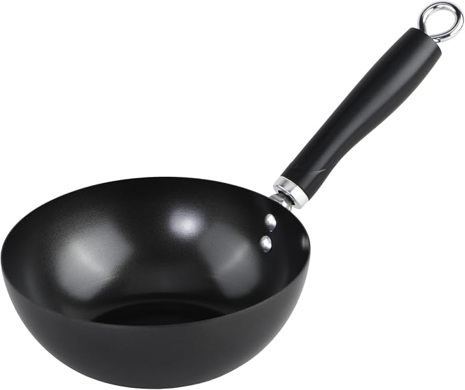 GoodCook Everyday Nonstick Wok, 8-Inch, Black, Carbon Steel Small Wok, High Wall Construction, Flat Base, Ergonomic Flame Guard Handle, Non-Stick Wok Pan for Stir Fry and Sautéing (Pack of 2)