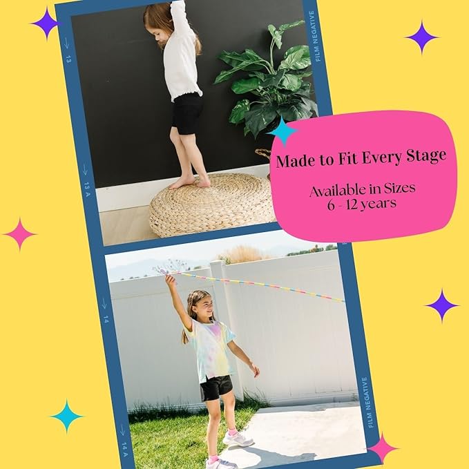 Girl's Cotton Bike Shorts, Cartwheel, Dance Shorts - 3 Pack