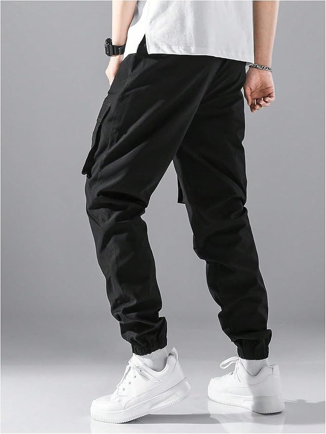GORGLITTER Boy's Cargo Pants Casual 2 Piece Elastic Waist Hiking Going Out Khaki Pants Joggers with Pockets Clothes
