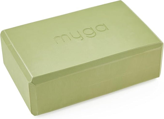 MYGA Yoga Block,Lightweight EVA Foam Yoga Brick,High Density Non-Slip Block for Yoga Poses, Pilates, Balance and Flexibility