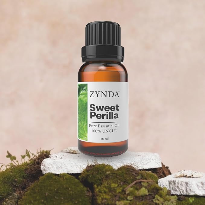 Sweet Perilla Essential Oil – 100% Pure & Natural Essential Oils | Lab Tested Uncut Aromatherapy Oils for Relaxation, Skin & DIY Spa | Premium Perilla Seed Oil 10ml