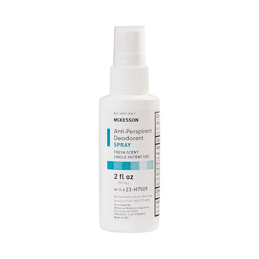 McKesson Antiperspirant Deodorant Spray [Pack of 1] Mini Travel Size, Alcohol-Free, Fresh Scent, 2 fl oz