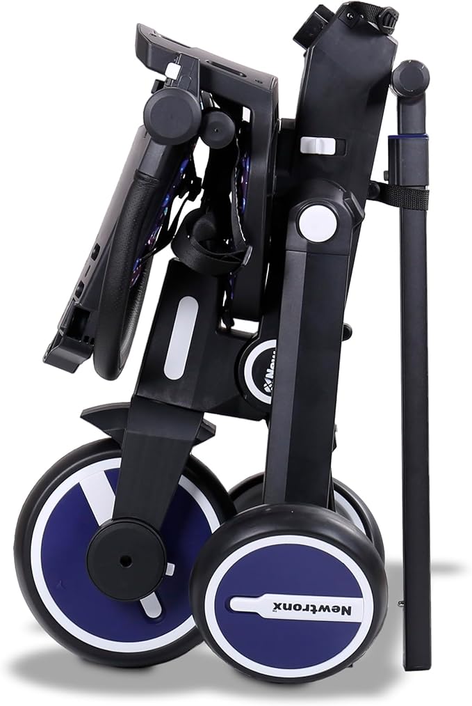Adventure Pro Summer Edition - Foldable Tricycle for Toddlers-Big Canopy, Basket,Travel Backpack and Parent Bag - Toddler Tricycle for Ages 10 Months to 5 Years (Sunny Grape/Purple)