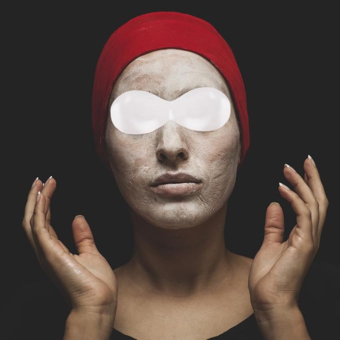 400 Sheets Disposable Non Woven Eye Mask Paper, Disposable Cotton DIY Eye Paper Disposable Cotton Eye Pillow Covers for Skincare Spa Wrap Moisture Retention