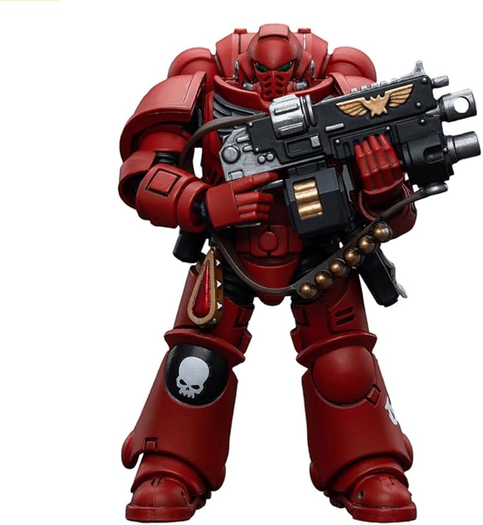 JOYTOY 1/18 Warhammer 40,000 Action Figure Blood Angels Intercessor Collection Model，JT6649