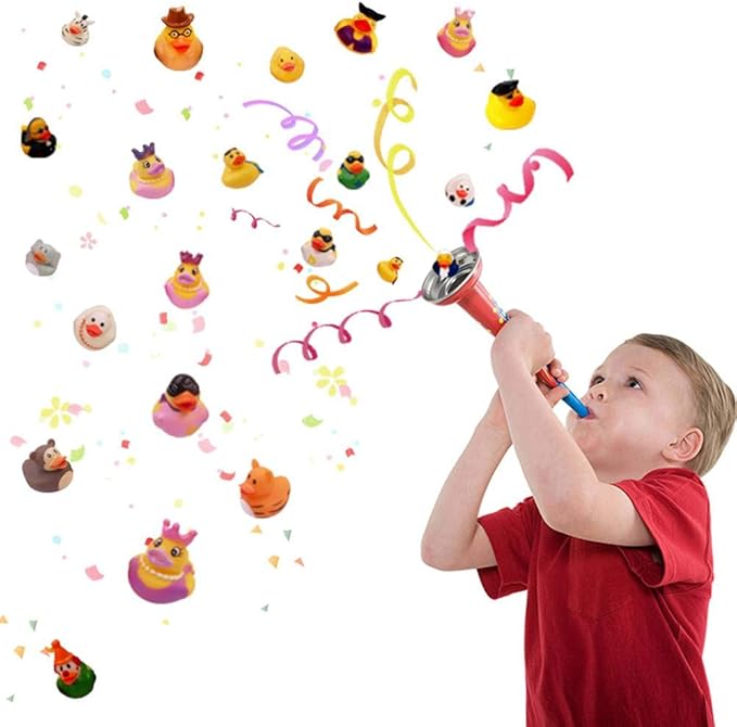 XY-WQ 200 Pack Rubber Duck for Jeeps Ducking - 2.3 Inch Bulk Floater Duck for Kids - Baby Bath Toy Assortment - Party Favors, Birthdays, Bath Time, and More (50 Varieties)