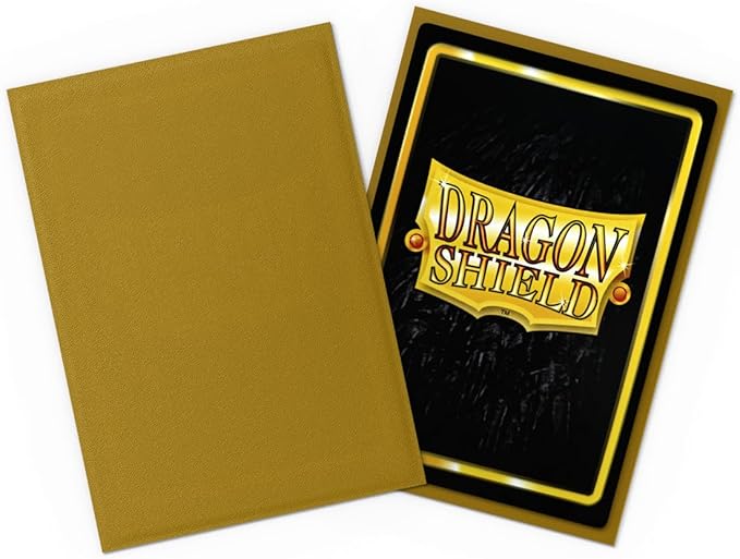 Dragon Shield | Japanese Size Card Matte Sleeves | 60 CT - Smooth & Tough Premium TCG Sleeves - Compatible with Yu-Gi-Oh, Naruto, Cardfight & Vanguard | Gold